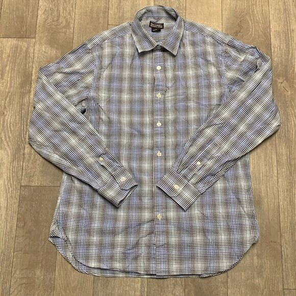Mens Michael Kors‎ Plaid c Button Down Casual Dress Shirt - Picture 1 of 5